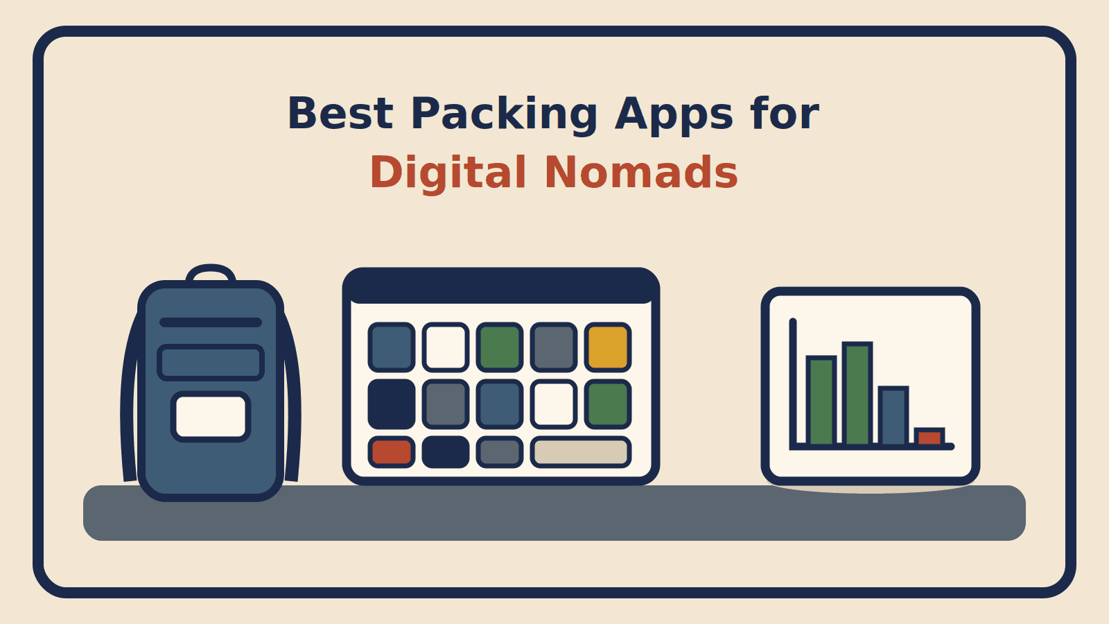 A one-bag backpack, a grid showing an entire fixed wardrobe, and a chart tracking which items get worn