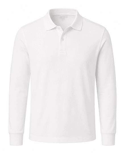 White pique long sleeve cutout